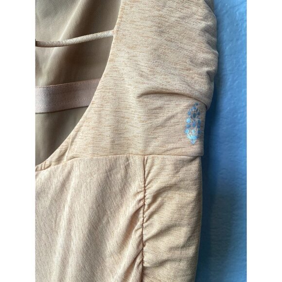 Free People Movement Pirouette Size L One Piece Ruched Cut Out Jumpsuit - Picture 10 of 13